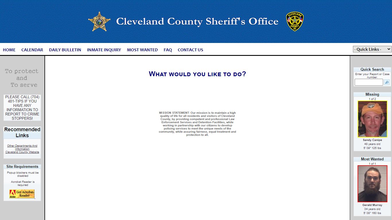 Cleveland County Sheriff Office P2C